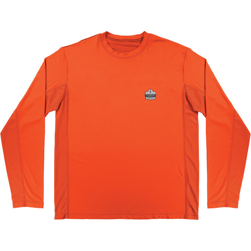 Chill-Its 6689 Cooling Long Sleeve Sun Shirt with UV Protection, Orange, Small Superchem Industries