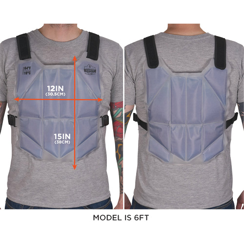 Chill-Its 6210 Phase Change Cooling Vest, One Size, Blue Superchem Industries