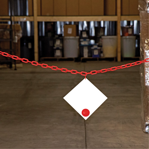 Chaîne de barri&egrave;re en plastique, Vert Superchem Industries