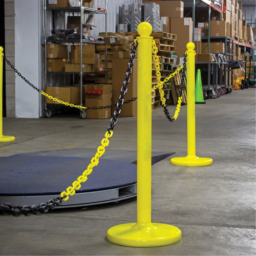 Bicolour Plastic Barrier Chain, Green/White Superchem Industries