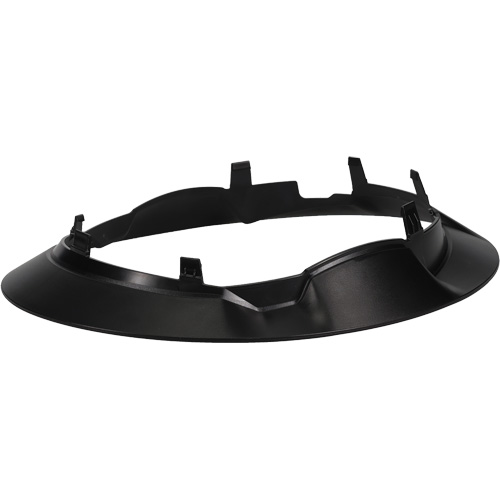 Bordure large compl&egrave;te &agrave; agrafe pour casque d'alpiniste RZRBack, blanc Superchem Industries