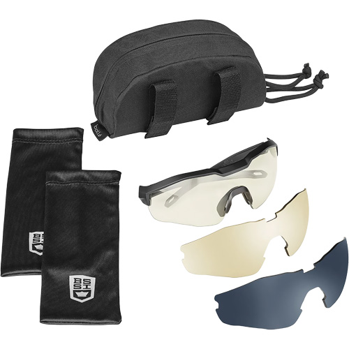 MY6 Safety Glasse Eyeshield Kit, Clear/Copper/Smoke Lens, Anti-Fog/Anti-Scratch, ANSI Z87+ Superchem Industries