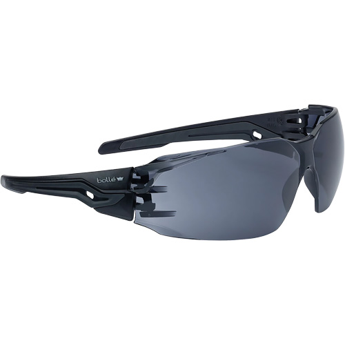 Silex+ BSSI Safety Glasses, Smoke/Grey Lens, Anti-Fog/Anti-Scratch, ANSI Z87+ Superchem Industries