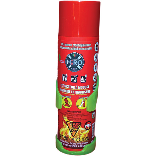 Extincteur Hero 911 sans PFAS, ACK, Capacit&eacute; 500 ml Superchem Industries