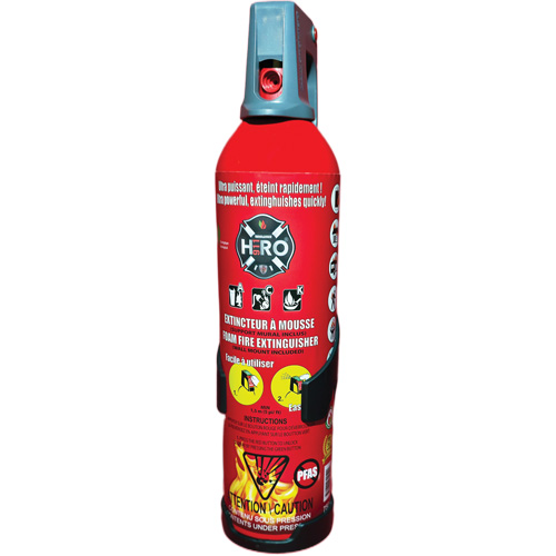 Hero 911 PFAS-Free Fire Extinguisher, ACK, 750 ml Capacity Superchem Industries