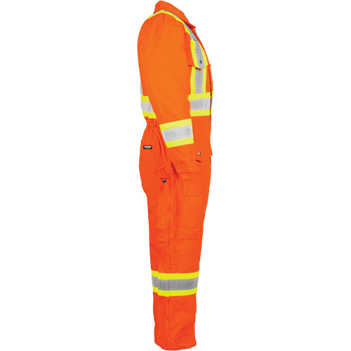 High-Visibility Lined Canvas Overalls, 2X-Large, High Visibility Orange Superchem Industries
