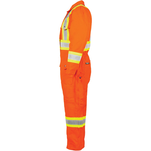 High-Visibility Lined Canvas Overalls, 2X-Large, High Visibility Orange Superchem Industries