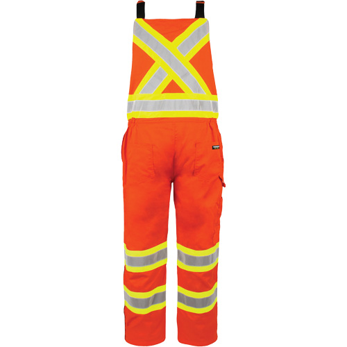 High-Visibility Unlined Overalls, X-Large, High Visibility Orange Superchem Industries