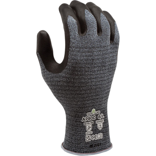 AP800 ESD Gloves, 6/Small, Microfoam Nitrile Coating, 13 Gauge, Polyester Shell Superchem Industries