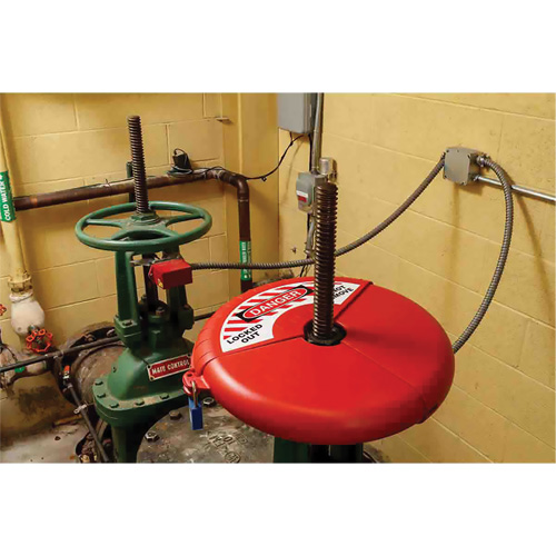 Collapsible Gate Valve Lockout Device, Wheel Type Superchem Industries