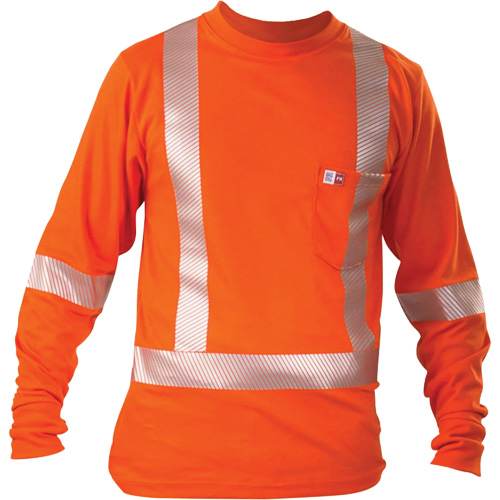 T-shirt &agrave; manches longues, Moyen, Orange Superchem Industries