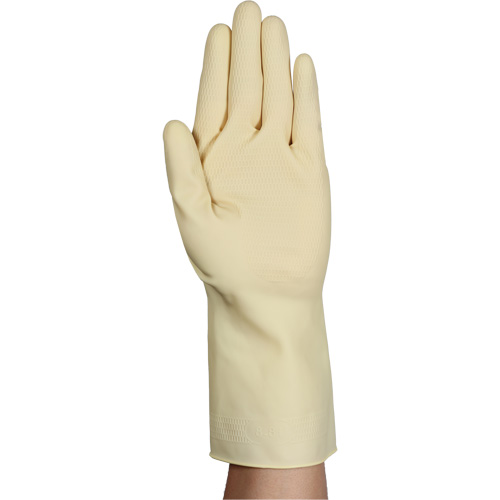 Gants naturels et l&eacute;gers AlphaTec 87-137, Taille 10, 11,8" lo, Latex de caoutchouc, 16 mils Superchem Industries
