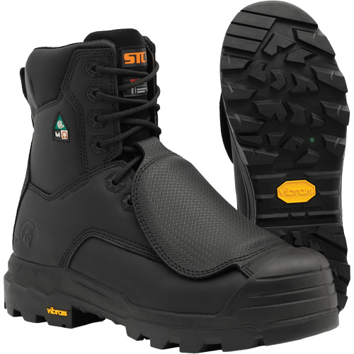 Vulcan Work Boots with External Metguard, Leather, Size 7, Impermeable Superchem Industries