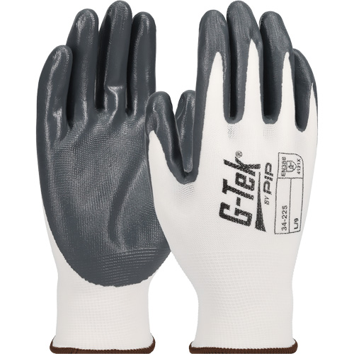 G-Tek&reg; Economy Seamless Knit Glove, X-Small, Nitrile Coating, 13 Gauge, Nylon Shell Superchem Industries