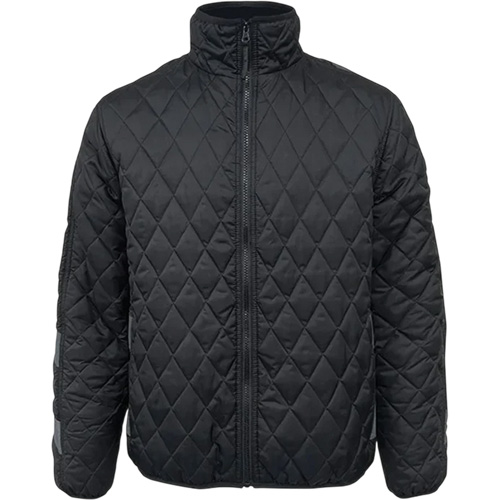 405BK Thermolite Freezer Jacket, Men's, 2X-Large, Black Superchem Industries