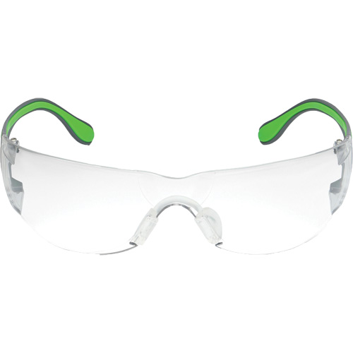 Adapt Lite Grey/Green Safety Glasses, Clear Lens, Anti-Fog/Anti-Scratch, ANSI Z87+/Meets/Exceeds CSA Z94.3 Superchem Industries