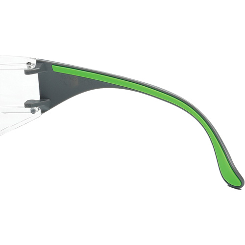 Adapt Lite Grey/Green Safety Glasses, Clear Lens, Anti-Fog/Anti-Scratch, ANSI Z87+/Meets/Exceeds CSA Z94.3 Superchem Industries
