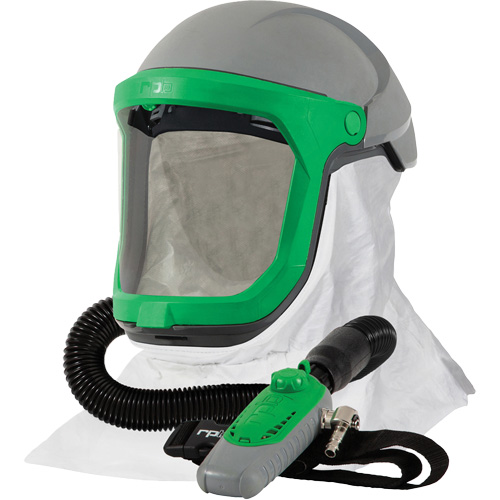 Z-Link Respirator with Tychem 4000 Shoulder Cape & C40, Facepiece Respirator/Welding Helmet Superchem Industries
