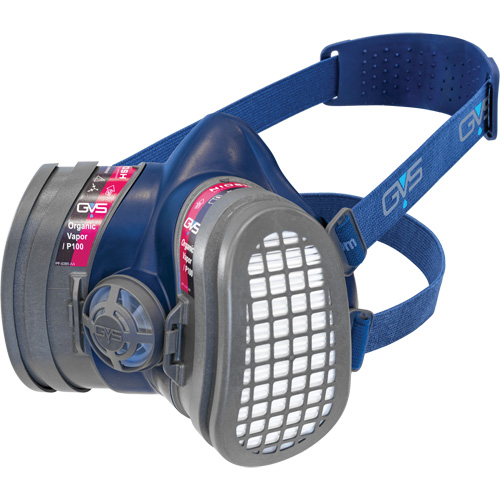 Elipse&reg; Low Profile OV/P100 NIOSH Respirator with Replacement Filters, Elastomer/Thermoplastic, Small/Medium Superchem Industries