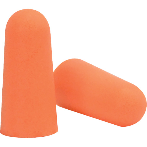 Bouchons d'oreilles coniques jetables en mousse de PU orange SEALTEC33, Vrac - Boîte Superchem Industries