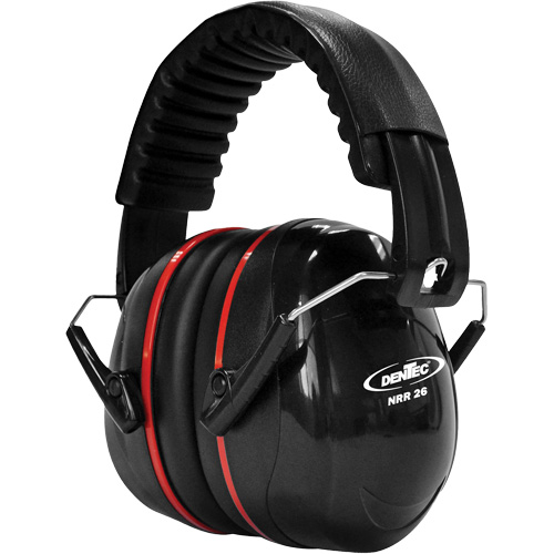 Cache-oreille SEALTEC de s&eacute;rie 500 avec bras doubles en acier inoxydable, Bandeau repliable, 26 dB NRR dB Superchem Industries
