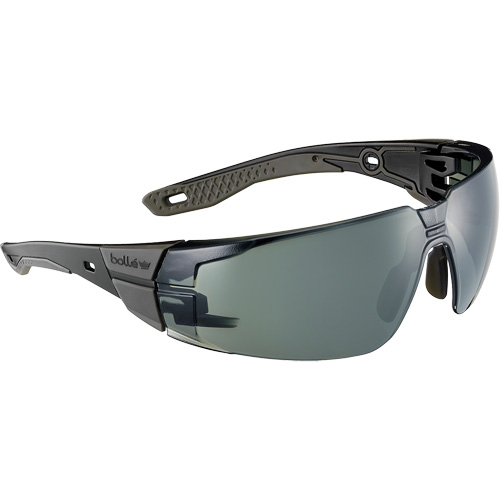 RUSH+ 2.0 M/L Safety Glasses with Black & Grey Frame, Grey/3.0 Lens, Anti-Fog/Anti-Scratch, ANSI Z87+ Superchem Industries