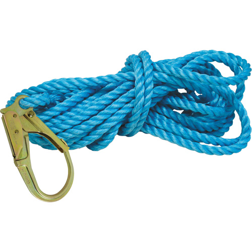 Superline Lifeline with Nylon Thimble & 2-1/4" Self-Locking Snap Hook Superchem Industries