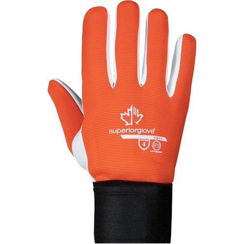 Gants antivibration KnitActiv VIBGV, Taille Moyen, Paume Ch&egrave;vre Superchem Industries