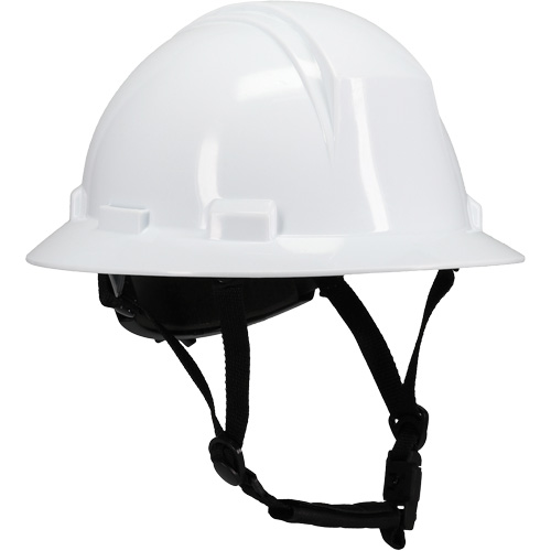 Kilimanjaro Full Brim Safety Helmet with HDPE Shell, Meets CSA Type 2, Ratchet Suspension, Non-Vented Superchem Industries