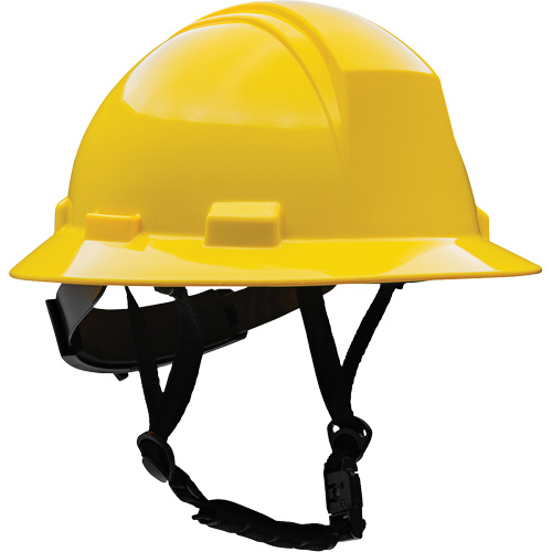 Kilimanjaro Full Brim Safety Helmet with HDPE Shell, Meets CSA Type 2, Ratchet Suspension, Non-Vented Superchem Industries