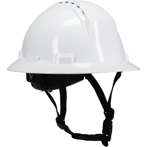 Kilimanjaro Full Brim Safety Helmet with HDPE Shell, Meets CSA Type 2, Ratchet Suspension, Vented Superchem Industries