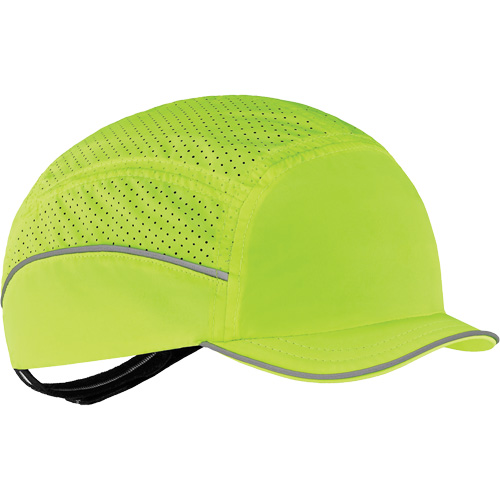 Skullerz 8955 Lightweight Bump Cap Hat with Micro Brim, High Visibility Lime Green Superchem Industries