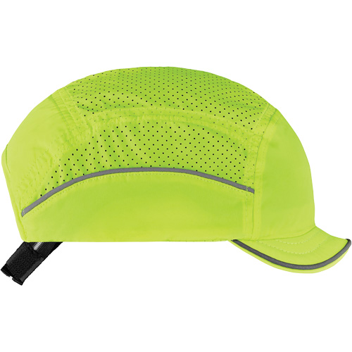 Skullerz 8955 Lightweight Bump Cap Hat with Micro Brim, High Visibility Lime Green Superchem Industries