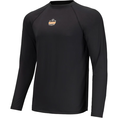Maillots L&eacute;ger &agrave; manches longues, Hommes/Femmes, 2T-Grand, Noir Superchem Industries