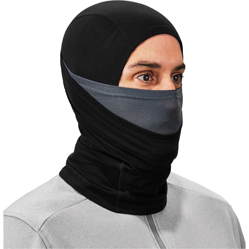 N-Ferno&reg; Dual-Layer Balaclava Face Mask, Nylon/Spandex, Black Superchem Industries