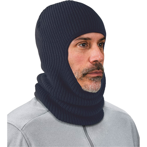 N-Ferno&reg; 2-Layer Rib Knit Freezer Balaclava Face Mask, Acrylic, Navy Superchem Industries