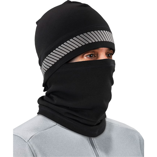 N-Ferno&reg; 3-in-1 Reflective Balaclava Face Mask, Polyester, Black Superchem Industries