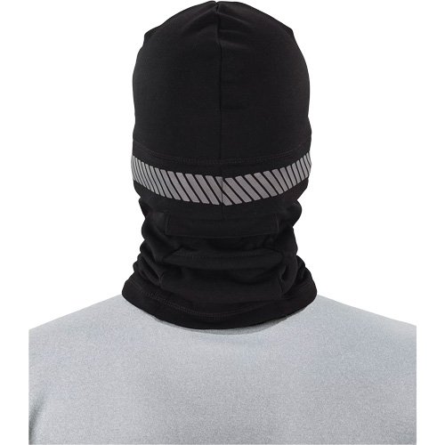 N-Ferno&reg; 3-in-1 Reflective Balaclava Face Mask, Polyester, Black Superchem Industries