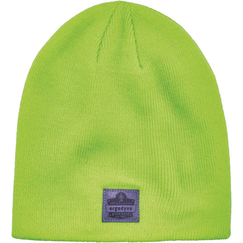 N-Ferno&reg; Rib Knit Winter Hat, Acrylic Lining, One Size, High-Visibility Lime Green Superchem Industries