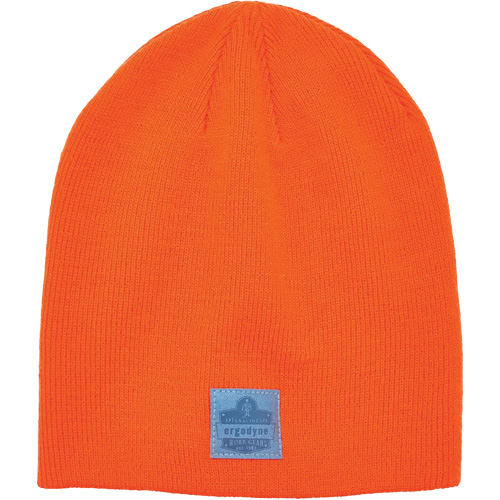 N-Ferno&reg; Rib Knit Winter Hat, Acrylic Lining, One Size, Orange Superchem Industries