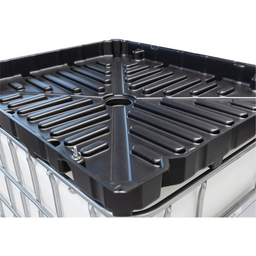 Full Size 30 Gal. Black Chemically-Resistant Polyethylene Funnel Superchem Industries
