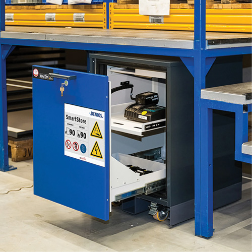 Lithium-ion Storage Under Bench with 90-Minute Fire Resistance Superchem Industries