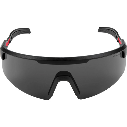 Wraparound Safety Glasses, Black Lens, Anti-Scratch, ANSI Z87+/Meets/Exceeds CSA Z94.3 Superchem Industries