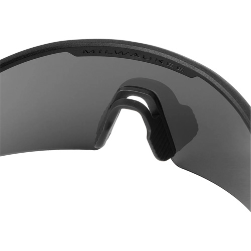 Wraparound Safety Glasses, Black Lens, Anti-Scratch, ANSI Z87+/Meets/Exceeds CSA Z94.3 Superchem Industries