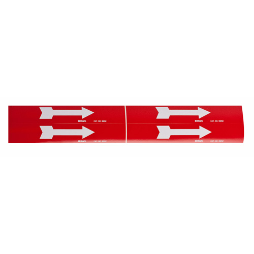 Arrow Pipe Marker, Self-Adhesive, 1-1/8" H x 7" W, Black on Yellow Superchem Industries