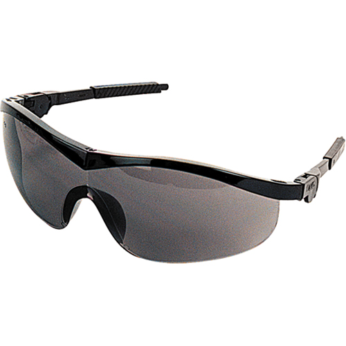 Storm&reg; Safety Glasses, Grey/Smoke Lens, Anti-Scratch, ANSI Z87+ Superchem Industries