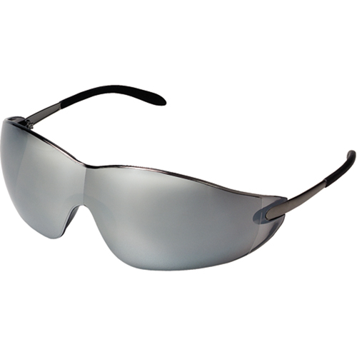 Lunettes de s&eacute;curit&eacute; Blackjack, Lentille Argent/Miroir, Anti-&eacute;gratignures, ANSI Z87+/R&eacute;pond ou surpasse la norme CSA Z94.3 Superchem Industries