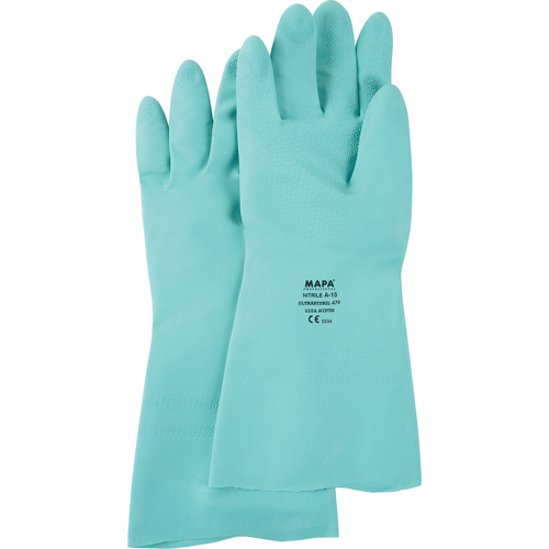 StanSolv&reg; Z-Pattern Grip Gloves, Size 6/X-Small, 13" L, Nitrile, 11-mil Superchem Industries