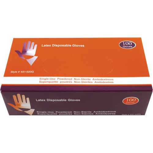 Industrial Grade Gloves, Medium, Latex, Powdered, White Superchem Industries