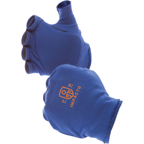 Anti-Impact Fingerless Right-Hand Glove Liner, 6/X-Small, Synthetic Palm, Slip-On Cuff Superchem Industries